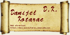 Danijel Kotarac vizit kartica